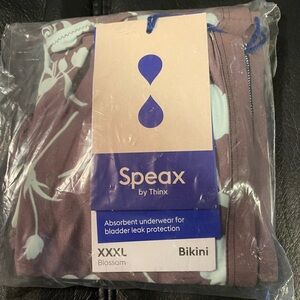 Speax by Thinx period underwear. New with tag. 3XL Bikinis. Blossom print.